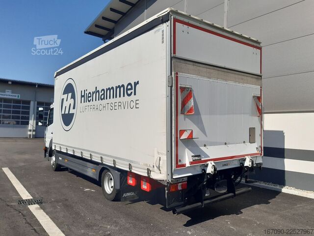 Furgon cu prelată laterală MERCEDES-BENZ Atego 818L Euro6 Edscha LBW AHK 3Sitze