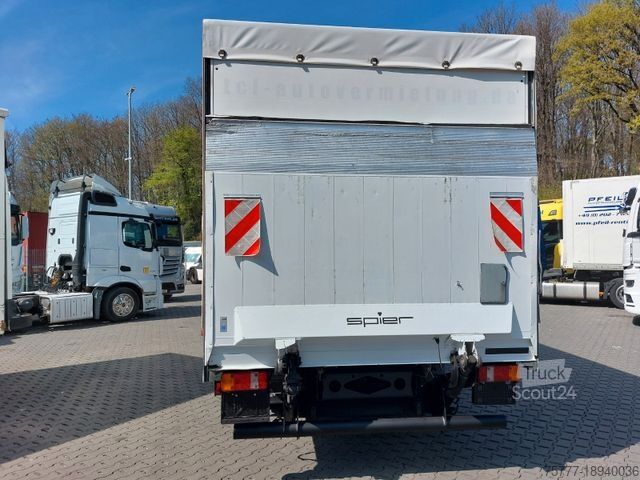 Camion bâché MERCEDES-BENZ 816 Atego PL-SP- Blatt / Luft - MP3- LBW BÄR