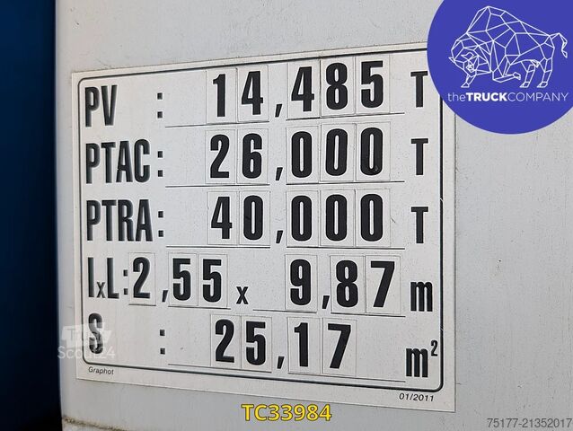 Platform trailer Renault Kerax 380