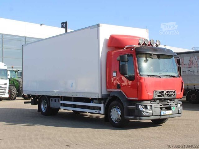 LKW mit Kofferaufbau RENAULT D 18, EURO 6, TAIL LIFT