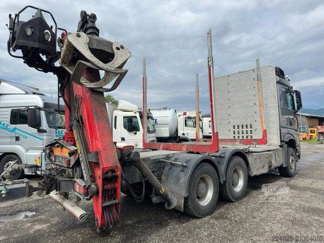 Tomruk kamyonu MERCEDES-BENZ AROCS 3353 6X4  2018 EURO6*KRAN PALFINGER*