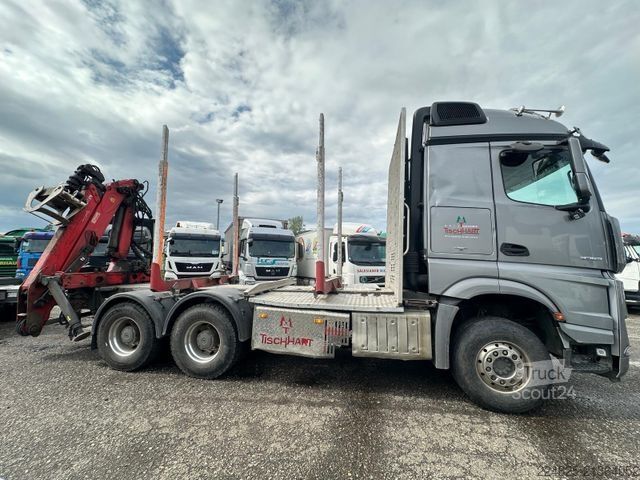 Tomruk kamyonu MERCEDES-BENZ AROCS 3353 6X4  2018 EURO6*KRAN PALFINGER*