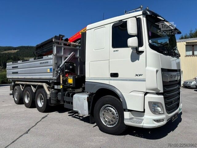 Tre-sidet tipbil DAF XF 530 Kipper PK 27002-E