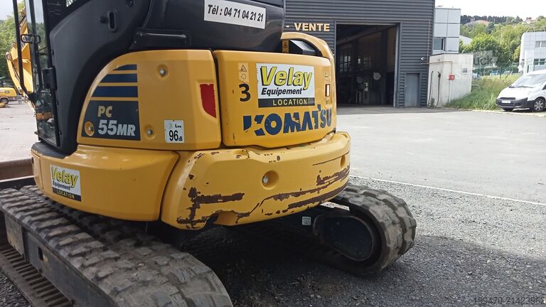 Mini-escavadora < 7t Komatsu PC55MR-5E0 with 3 buckets