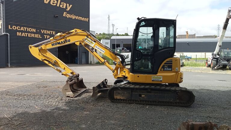 Mini-escavadora < 7t Komatsu PC55MR-5E0 with 3 buckets