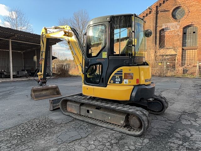 Minigraafmachine < 7t Komatsu PC45MR-3