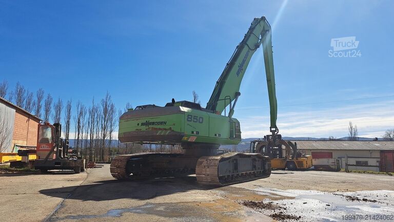 Materialhåndteringsmaskine Sennebogen 850R with hydraulic rotating grapple