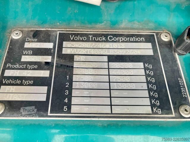 Standard-SZM Volvo FH 500 vin YV2RT40A6LB309260   2 tanks, P - Coo...