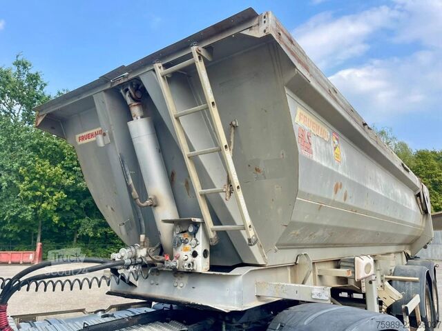 Pašizgāzējs Fruehauf STEEL CHASSIS,  DUMPER!   Full spring!  TOP con...
