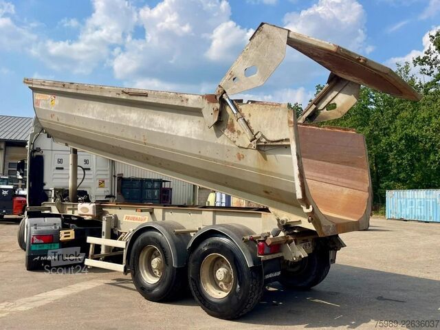 Ανατρεπόμενο φορτηγό Fruehauf STEEL CHASSIS,  DUMPER!   Full spring!  TOP con...