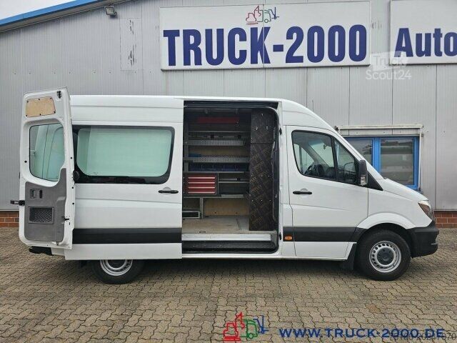 Ploščati dostavnik Mercedes-Benz Sprinter 316 Hoch & Lang Werkstattausbau 3 Sitze