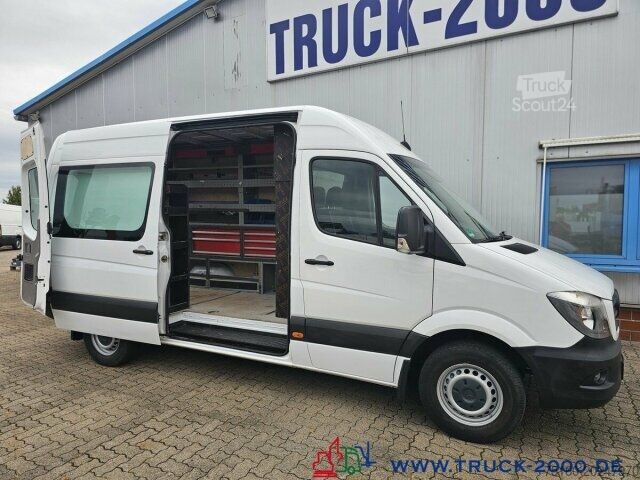 Ploščati dostavnik Mercedes-Benz Sprinter 316 Hoch & Lang Werkstattausbau 3 Sitze