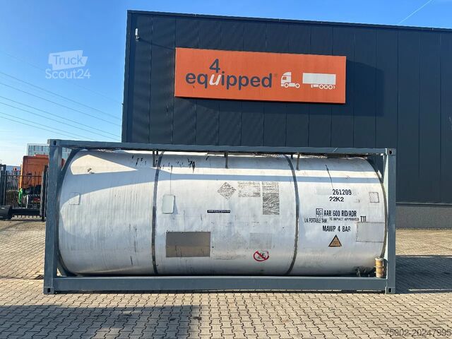 Säiliön säiliö Welfit Oddy 25.830L/1-COMP, 20FT ISO, UN PORTABLE T11, vali...