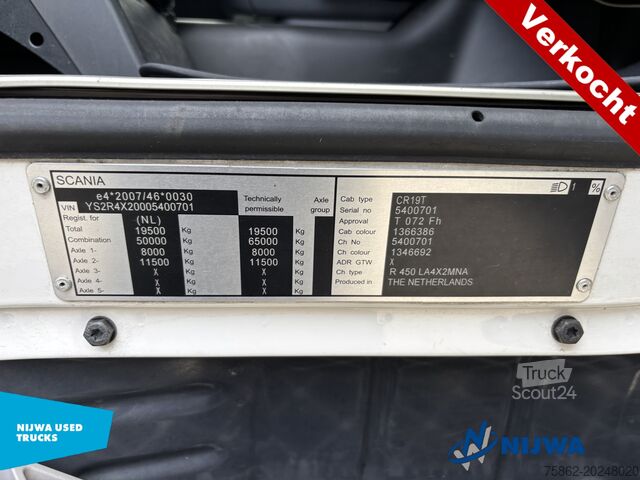 Estándar-SZM Scania R450 4x2 SCR only + Retarder