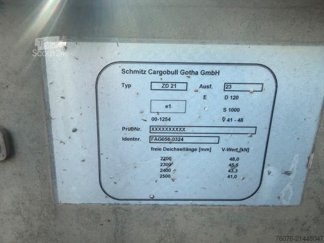 Kolmisuuntainen kippiperävaunu SCHMITZ CARGOBULL ZKI 18-4.9 Tandem 3-Seiten Kip Stahl  Alu Felgen