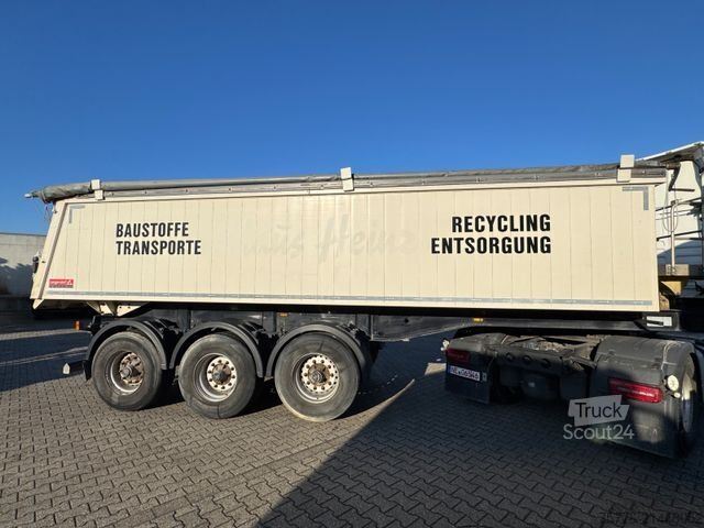 Semi-remorque benne LANGENDORF SKA 24/30 ALU Mulden Kipper 26m³ Liftachse