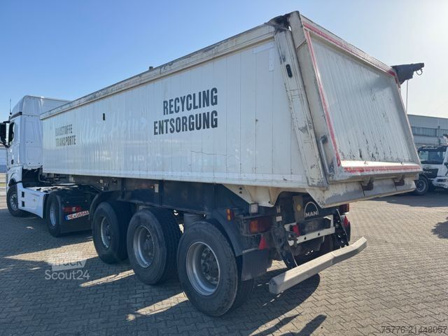 Semi-remorque benne LANGENDORF SKA 24/31 ALU Mulden Kipper 26m³ Liftachse