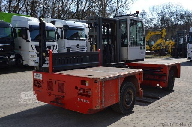 Chariot élévateur latéral BAUMANN DFQ 80 L. 75/14-12/48 TR / Freihub / 7,5 to