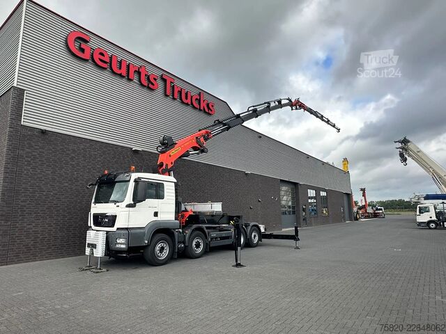 Vrachtwagen met kraan MAN TGS 35.440 8X4H-6 BL + PALFINGER PK 78002 + PJ ...