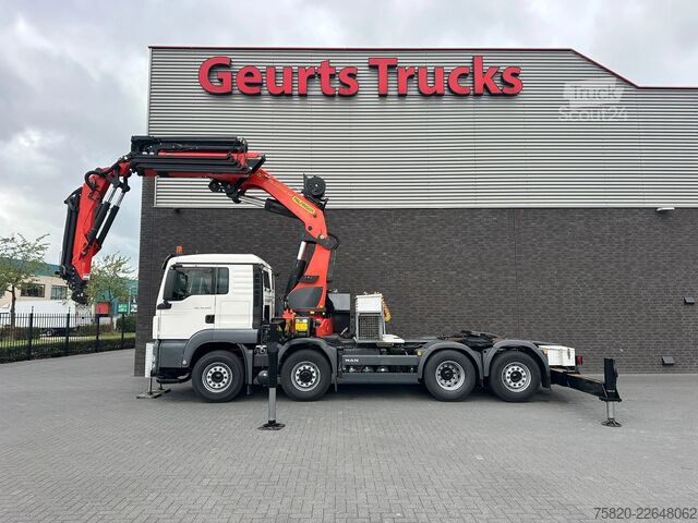 Vrachtwagen met kraan MAN TGS 35.440 8X4H-6 BL + PALFINGER PK 78002 + PJ ...