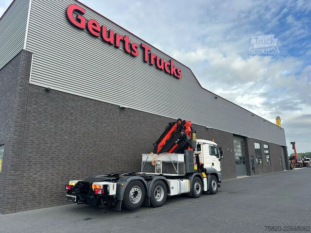 Vrachtwagen met kraan MAN TGS 35.440 8X4H-6 BL + PALFINGER PK 78002 + PJ ...