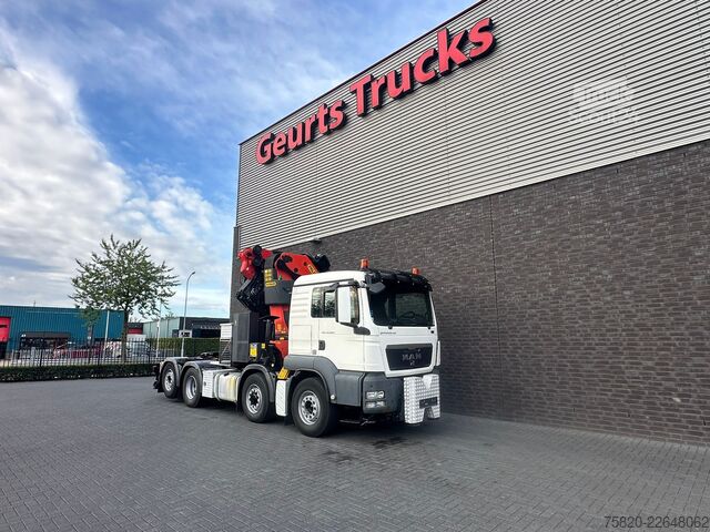 Vrachtwagen met kraan MAN TGS 35.440 8X4H-6 BL + PALFINGER PK 78002 + PJ ...