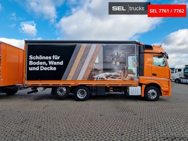 Tovorno vozilo s ravno platformo in ponjavo MERCEDES-BENZ Actros 2548 / Retarder / Euro 6E / Aluklappen