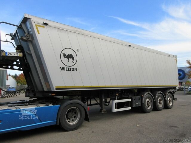 Semi-remorque benne Wielton 3-Achs Kippmulde 53 m³ Liftachse