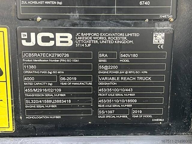 Teleskopický nakladač JCB 540-180