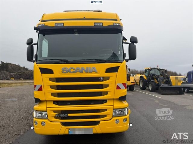 Siurbimo transporto priemonė Scania R490 6x2 jetting/sludge vacuum combi with Muller s
