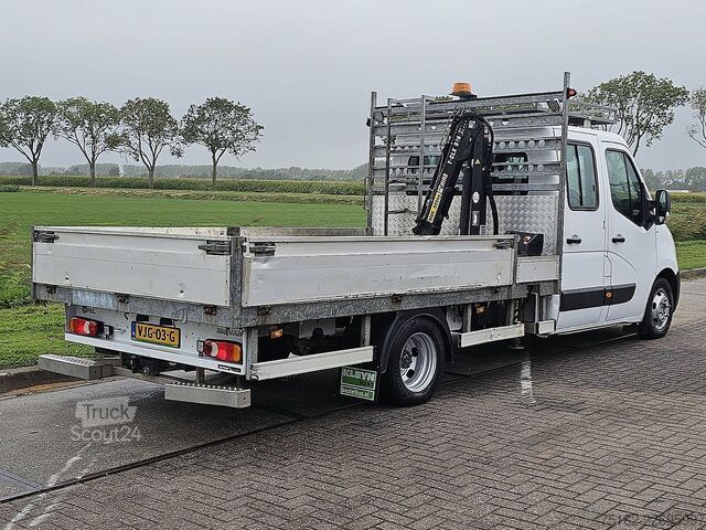 Lastbil med plattform och kran OPEL MOVANO 2.3 HIAB018 kraan EURO6