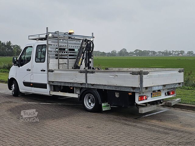 Lastbil med plattform och kran OPEL MOVANO 2.3 HIAB018 kraan EURO6