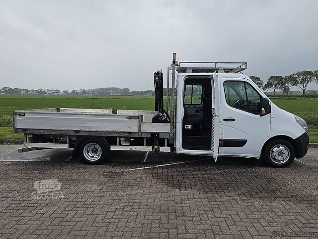 Lastbil med plattform och kran OPEL MOVANO 2.3 HIAB018 kraan EURO6