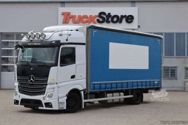 Tenteli düz yataklı kamyon Mercedes-Benz Actros 1833 L nR Curtainsider