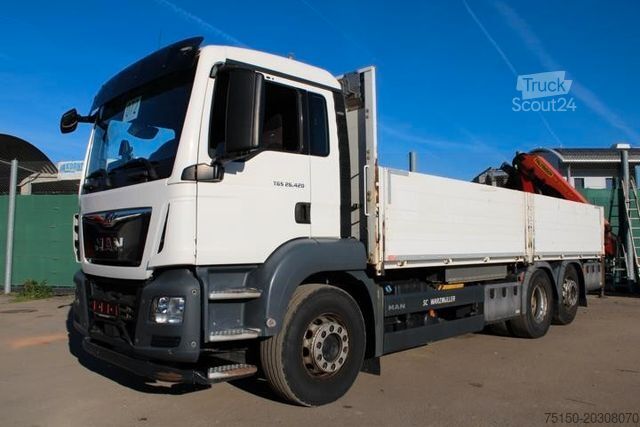 Jeřáb na nákladním automobilu MAN 26.420 6x2 KRAN PALFINGER PK18502 FUNK Nr: 072