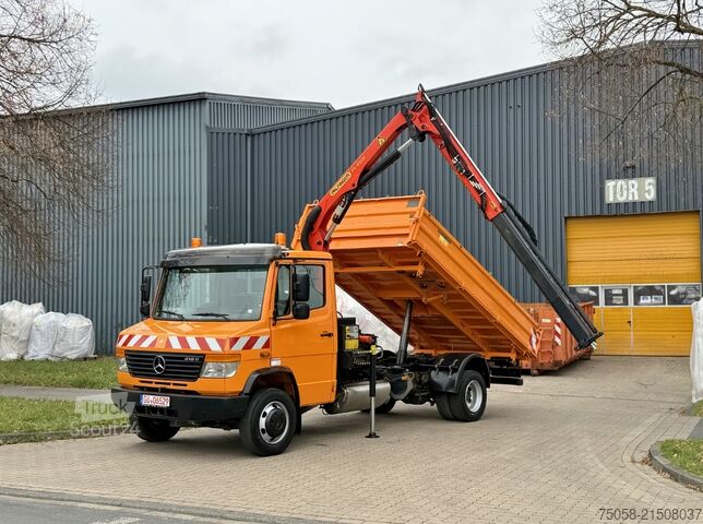 Autokranwagen Mercedes-Benz VARIO 818D - 64 Tkm - Kipper - Kran - 1.