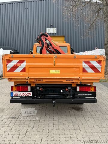 Autokranwagen Mercedes-Benz VARIO 818D - 64 Tkm - Kipper - Kran - 1.