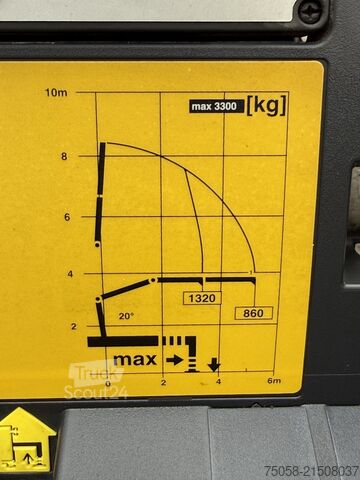 Autokranwagen Mercedes-Benz VARIO 818D - 64 Tkm - Kipper - Kran - 1.