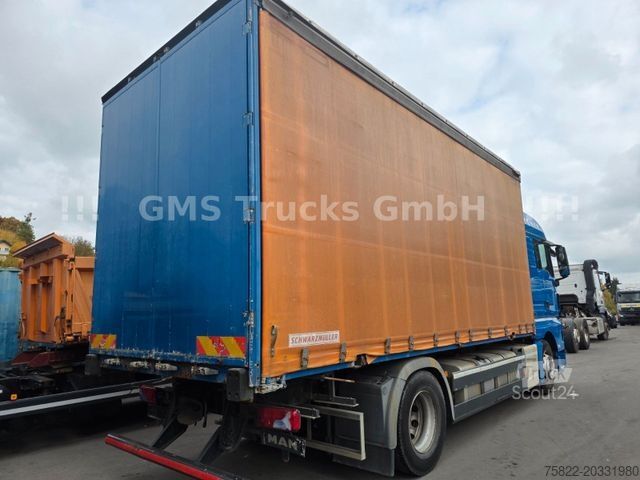Autocarro con pianale e telone MAN TGX 18.440 / 6,5m / Autom + Ret