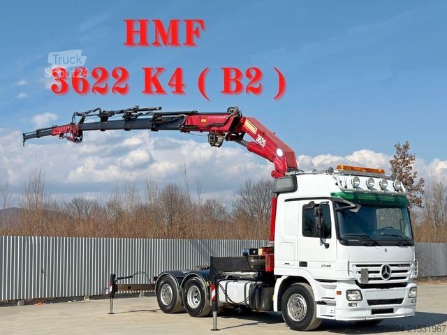 Autokran MAN ACTROS 2548* Sattelzugmaschine* HMF 3622 K4/FUNK