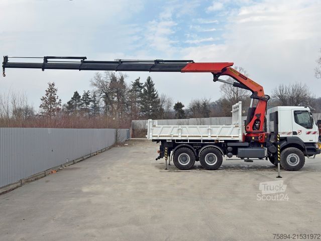 Γερανός τοποθετημένος σε φορτηγό RENAULT KERAX 420 DCI* PK 36002/FUNK * 6x6 * TOPZUSTAND