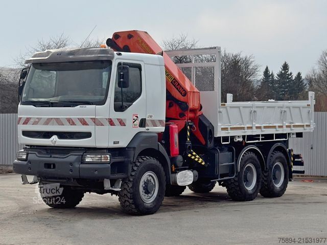 Ανατρεπόμενο φορτηγό RENAULT KERAX 420 DCI* PK 36002/FUNK * 6x6 * TOPZUSTAND
