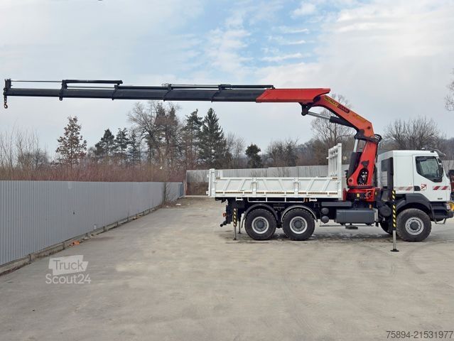 Ανατρεπόμενο φορτηγό RENAULT KERAX 420 DCI* PK 36002/FUNK * 6x6 * TOPZUSTAND