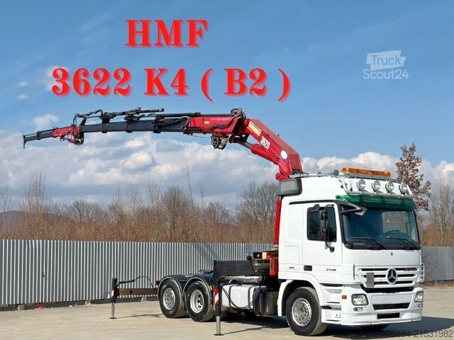 Standartinis vilkikas MERCEDES-BENZ ACTROS 2548* Sattelzugmaschine* HMF 3622 K4/FUNK