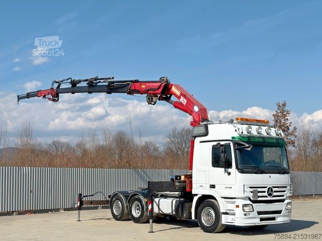 Krautuvas sumontuotas ant sunkvežimio MERCEDES-BENZ ACTROS 2548* Sattelzugmaschine* HMF 3622 K4/FUNK