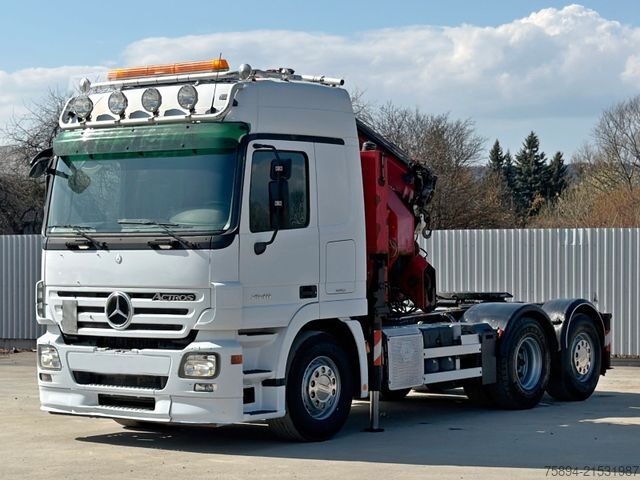 Krautuvas sumontuotas ant sunkvežimio MERCEDES-BENZ ACTROS 2548* Sattelzugmaschine* HMF 3622 K4/FUNK