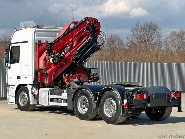 Krautuvas sumontuotas ant sunkvežimio MERCEDES-BENZ ACTROS 2548* Sattelzugmaschine* HMF 3622 K4/FUNK