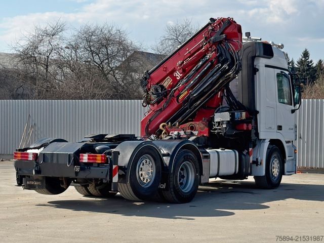 Krautuvas sumontuotas ant sunkvežimio MERCEDES-BENZ ACTROS 2548* Sattelzugmaschine* HMF 3622 K4/FUNK