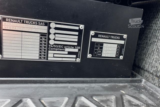 Τυπική μονάδα τράκτορα RENAULT T480 4x2 Standklima