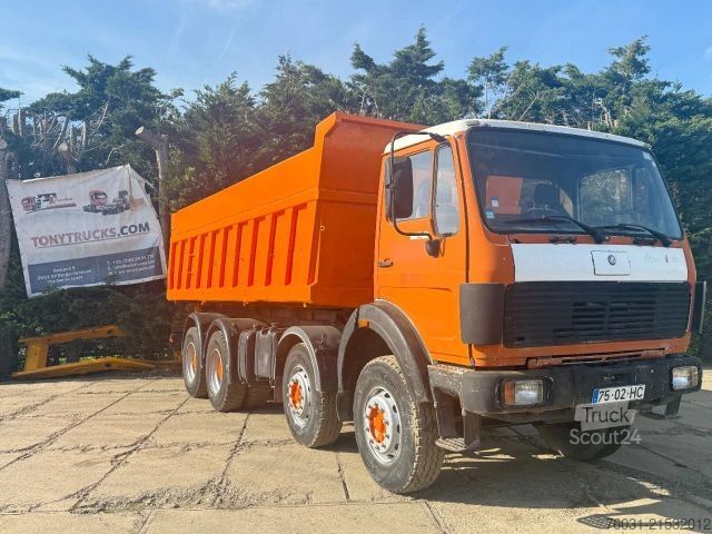 Camion benne MERCEDES-BENZ V8 8X4 Dumper Tipper Spring/Spring ZF Man Gear